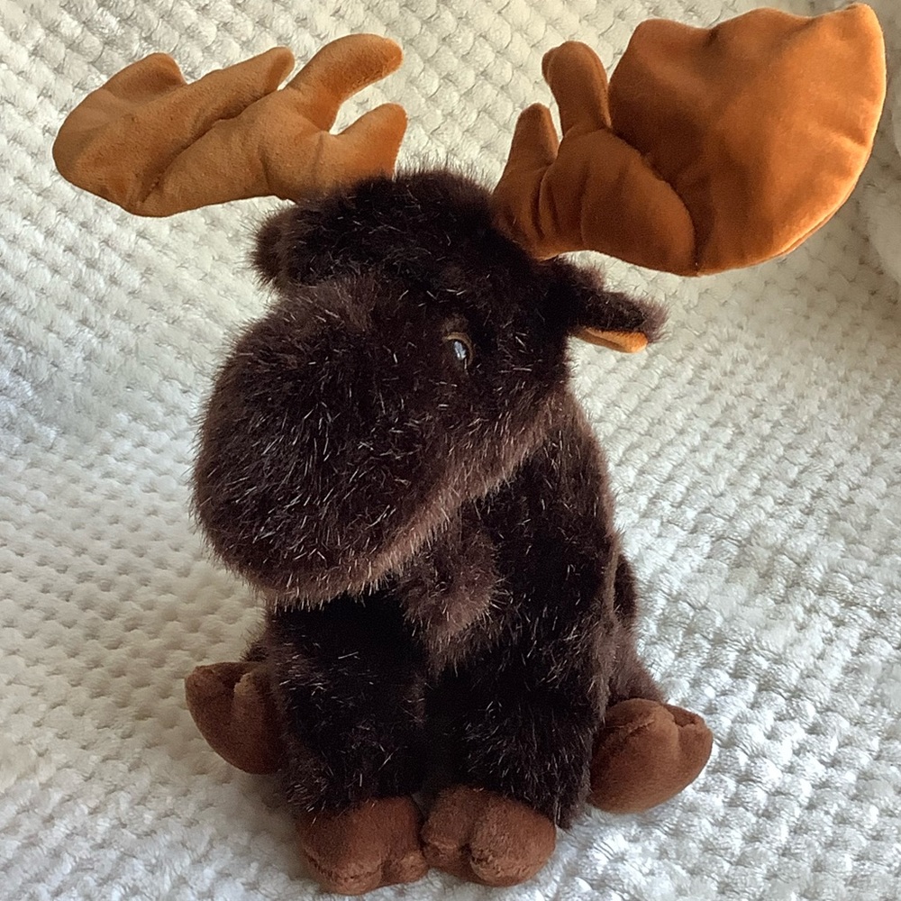 The Bearington Collection Plush Brown Moose Stuffed Animal Toy 🫎